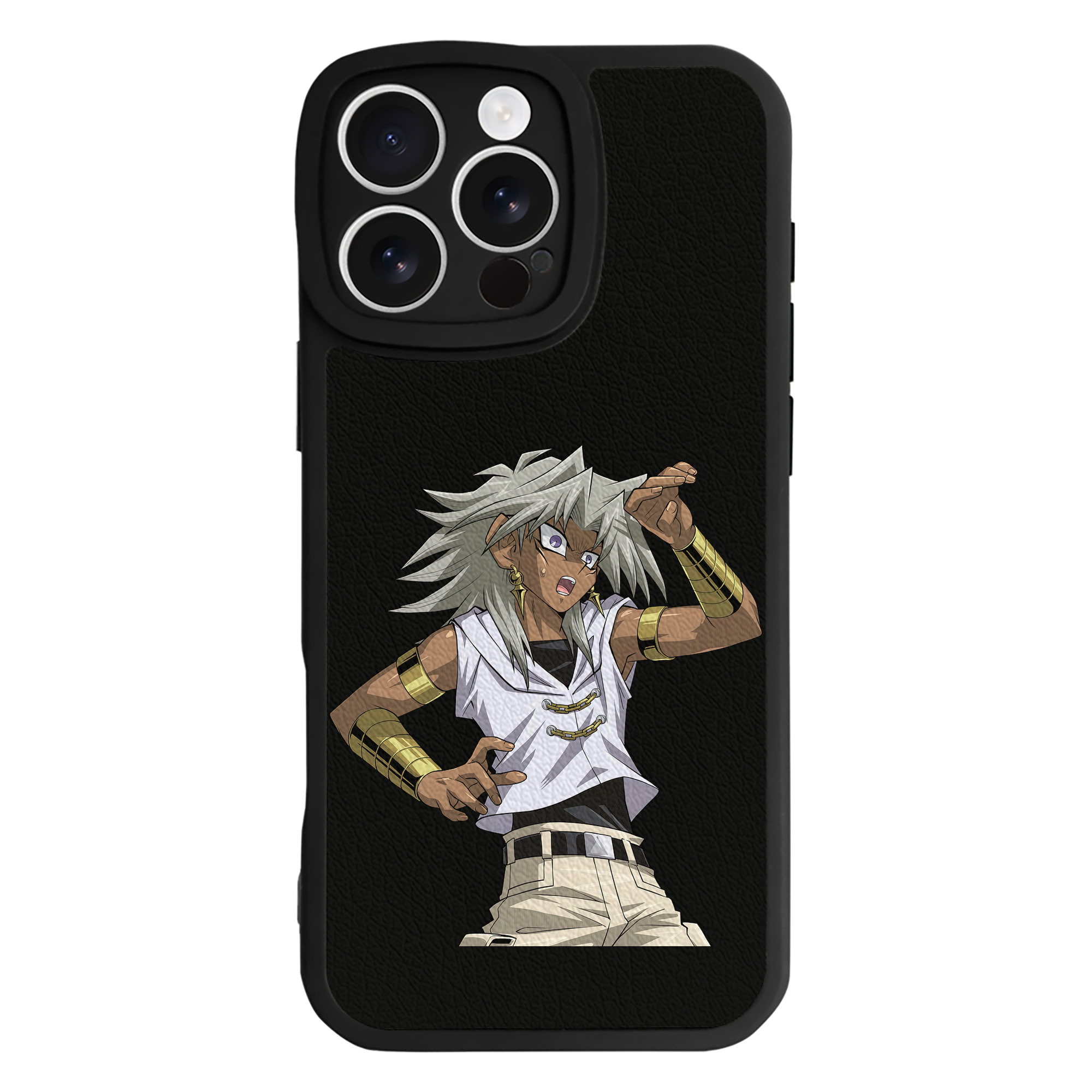 （画像用） 遊☆戯☆王 Yu-Gi-Oh! 【iPhone 16シリーズ対応】シリコンスマホケース（レザー調） 材質：シリコン